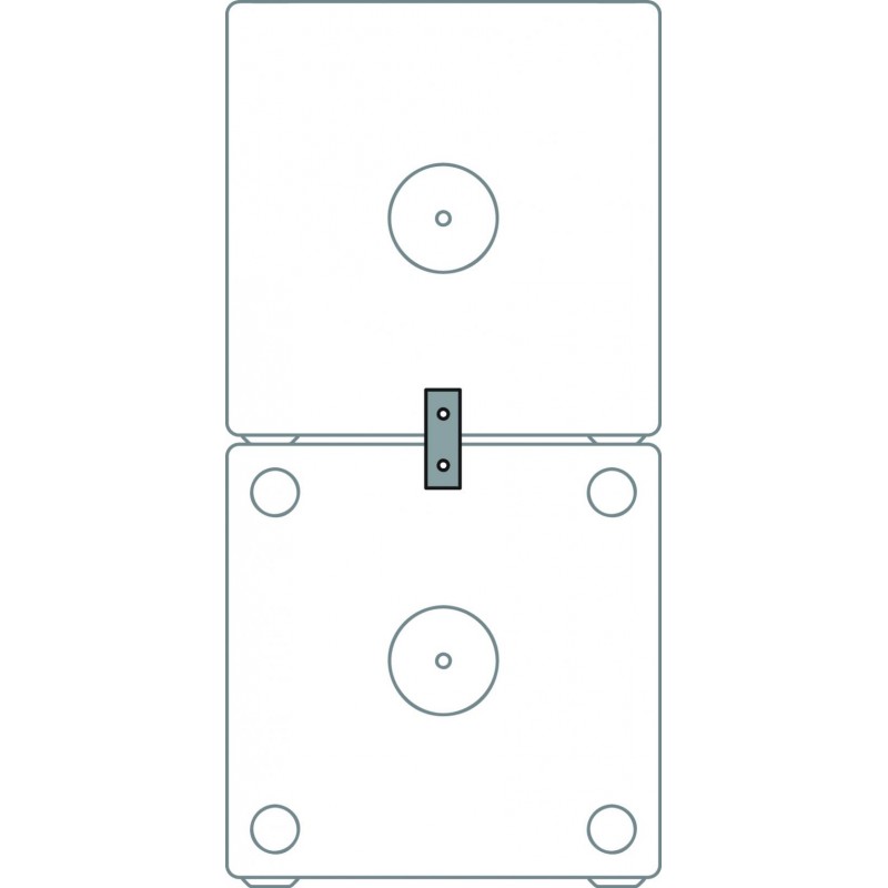KV2 Audio BRCKT 001 Krótkie łączniki do połączenia dwóch kolumn ES